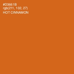 #D3661B - Hot Cinnamon Color Image