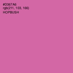 #D367A6 - Hopbush Color Image