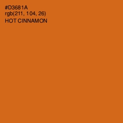 #D3681A - Hot Cinnamon Color Image