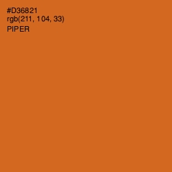 #D36821 - Piper Color Image