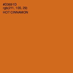 #D3691D - Hot Cinnamon Color Image