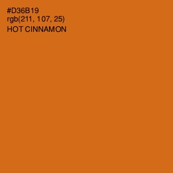 #D36B19 - Hot Cinnamon Color Image