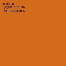 #D36B1C - Hot Cinnamon Color Image