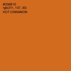 #D36B1E - Hot Cinnamon Color Image