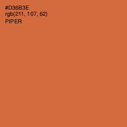 #D36B3E - Piper Color Image