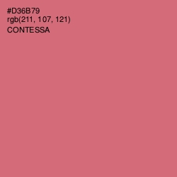 #D36B79 - Contessa Color Image