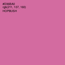 #D36BA0 - Hopbush Color Image