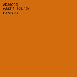 #D36C0D - Bamboo Color Image