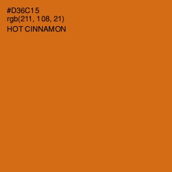 #D36C15 - Hot Cinnamon Color Image