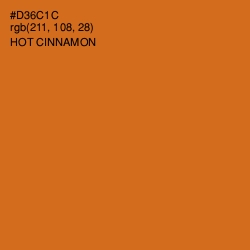 #D36C1C - Hot Cinnamon Color Image
