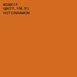 #D36C1F - Hot Cinnamon Color Image