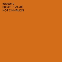 #D36D19 - Hot Cinnamon Color Image
