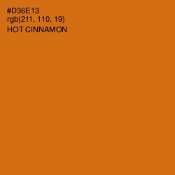 #D36E13 - Hot Cinnamon Color Image