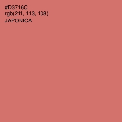 #D3716C - Japonica Color Image