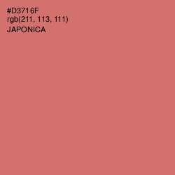 #D3716F - Japonica Color Image