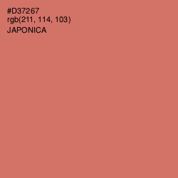 #D37267 - Japonica Color Image