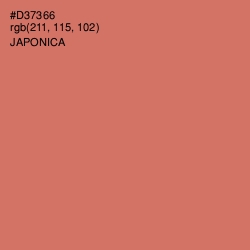 #D37366 - Japonica Color Image