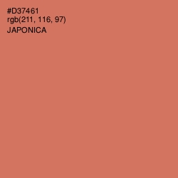 #D37461 - Japonica Color Image