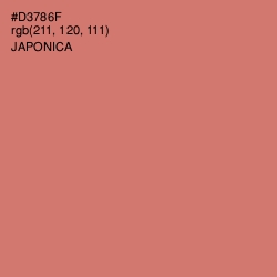 #D3786F - Japonica Color Image