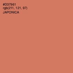 #D37961 - Japonica Color Image