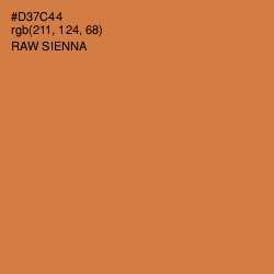 #D37C44 - Raw Sienna Color Image