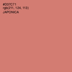 #D37C71 - Japonica Color Image