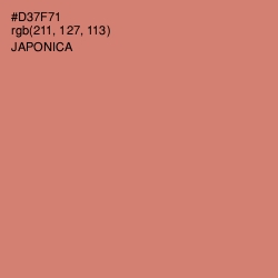 #D37F71 - Japonica Color Image