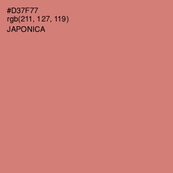 #D37F77 - Japonica Color Image