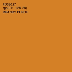 #D38027 - Brandy Punch Color Image