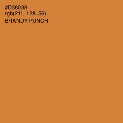 #D38038 - Brandy Punch Color Image