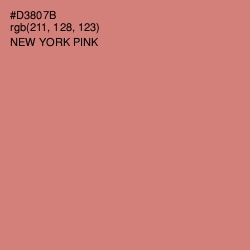 #D3807B - New York Pink Color Image