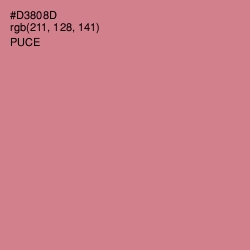 #D3808D - Puce Color Image