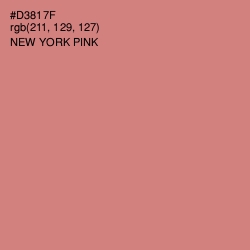 #D3817F - New York Pink Color Image