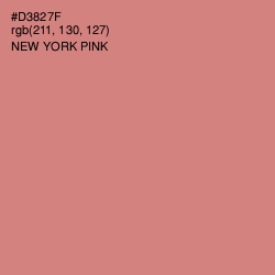 #D3827F - New York Pink Color Image