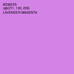 #D382E5 - Lavender Magenta Color Image