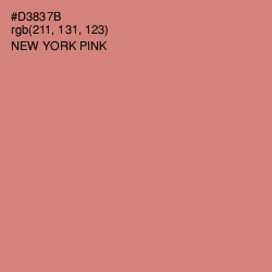 #D3837B - New York Pink Color Image