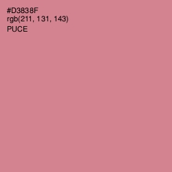 #D3838F - Puce Color Image