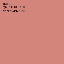 #D3847B - New York Pink Color Image