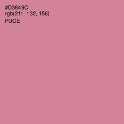 #D3849C - Puce Color Image