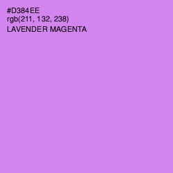 #D384EE - Lavender Magenta Color Image