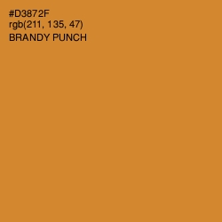 #D3872F - Brandy Punch Color Image
