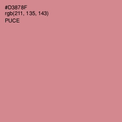 #D3878F - Puce Color Image