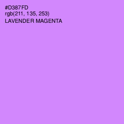 #D387FD - Lavender Magenta Color Image