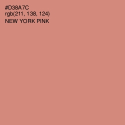 #D38A7C - New York Pink Color Image