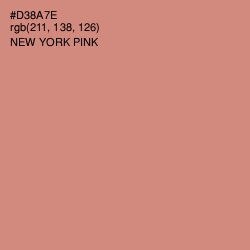 #D38A7E - New York Pink Color Image