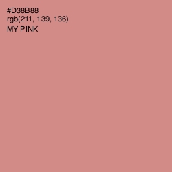 #D38B88 - My Pink Color Image