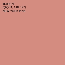 #D38C7F - New York Pink Color Image