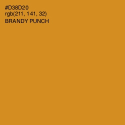 #D38D20 - Brandy Punch Color Image