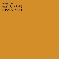 #D38D29 - Brandy Punch Color Image