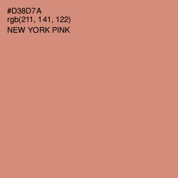 #D38D7A - New York Pink Color Image